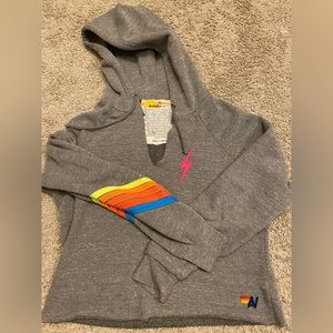 Medium Aviator Nation crop hoodie.